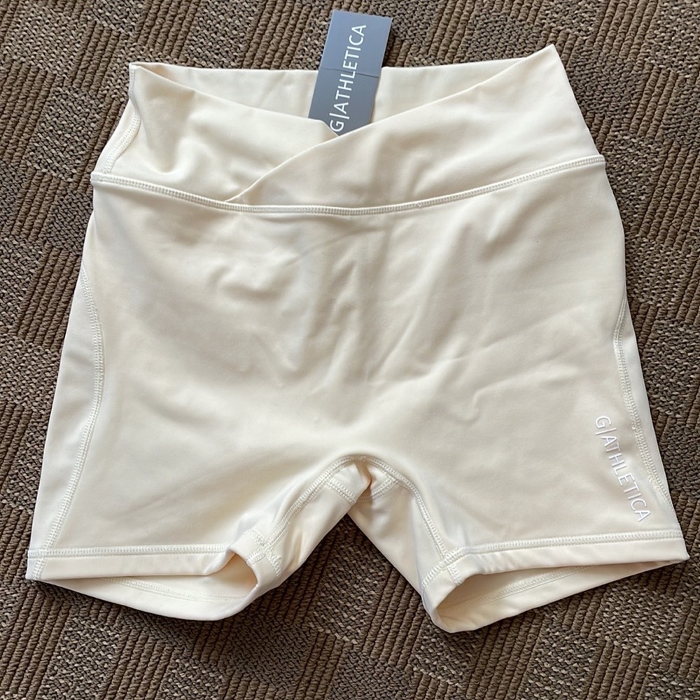 G Athletica yellow workout shorts